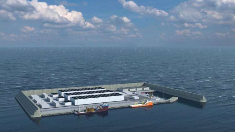 Simulació del projecte d'illa gegant al mar del nord. Der Spiegel