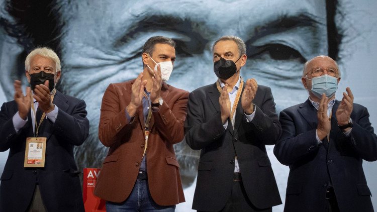 Felipe González, Pedro Sánchez, José Luis Rodríguez Zapatero i Joaquín Almuinia| Miguel Lorenzo