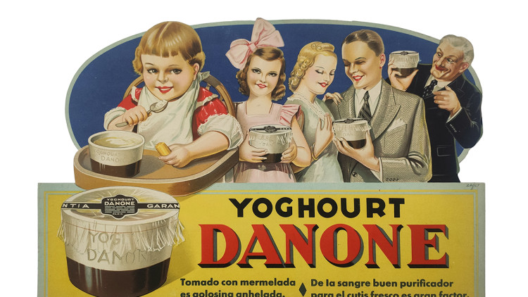 Cartell publicitari de Danone. MUHBA