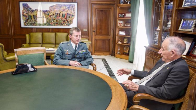 Arturo Prieto en uniforme durant la seua estança com a cap de la comandància de la benmèrita en Almería| Europa Press