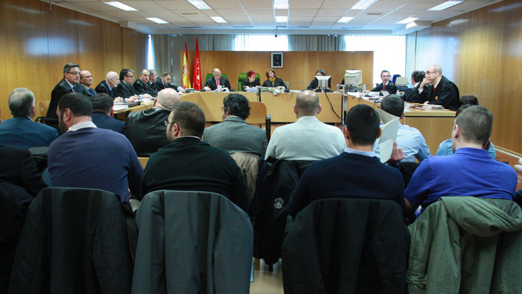 Els acusats per l'assalt a Blanquerna declaren davant el jutge. Agència Catalana de Notícies