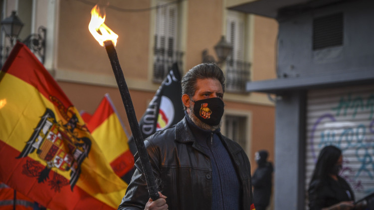 Manifestació feixista a Benimaclet| Europa Press/Jorge Gil