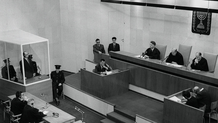 Un moment del judici a Eichmann, que va tenir lloc el 1961 a Jerusalem i va allargarse més de vuit mesos