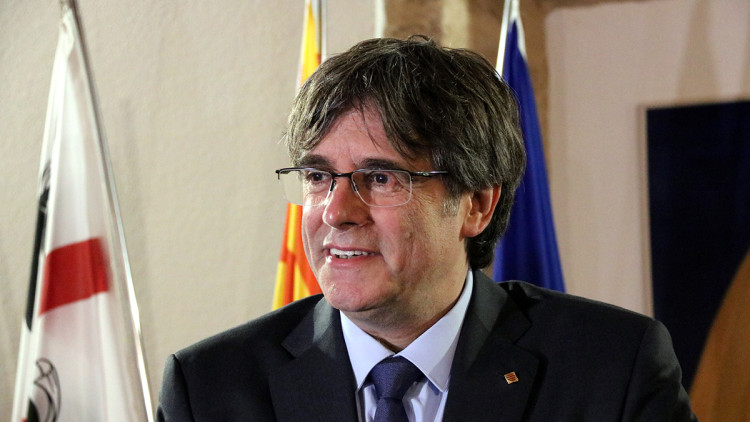 El president Puigdemont, a Sardenya el passat setembre. Agència Catalana de Notícies