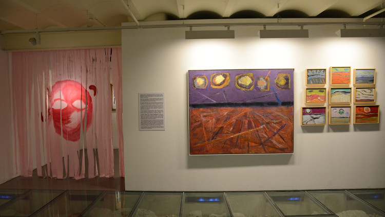 Obra de Muxart en l'exposició "Processos". Prats i Camps