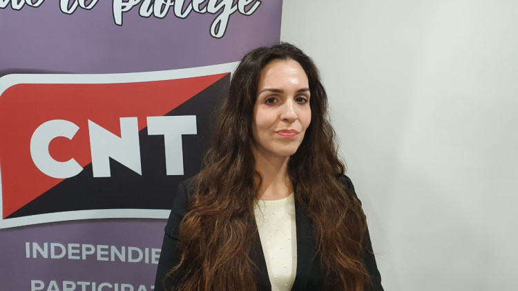 Antonia Madueño, responsable de la CNT al País Valencià.
