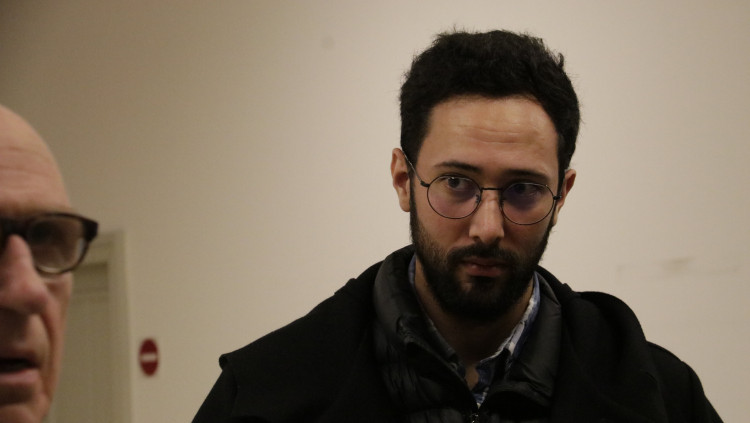 Pla mitjà de Valtònyc després de conèixer la sentència del tribunal d'apel·lació de Gant, el 28 de desembre del 2021. Agència Catalana de Notícies