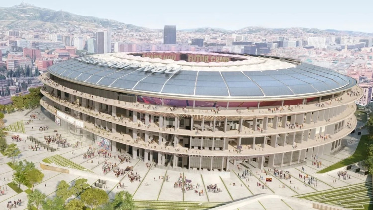 Disseny del Camp Nou dins l'Espai Barça. Europa Press