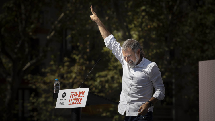 Imatge de Jordi Cuixart a la Diada del 2021. Jordi Play - Arxiu EL TEMPS