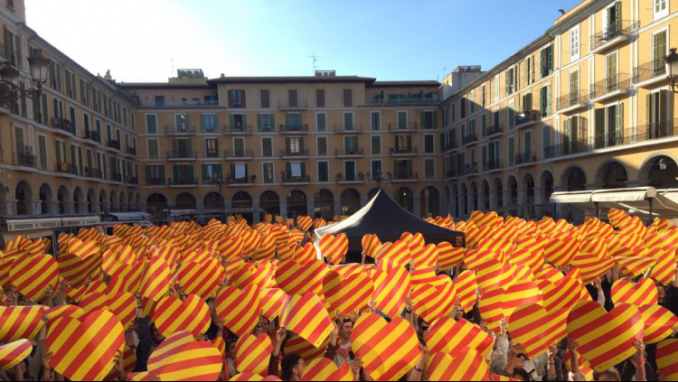 Manifestació per la llengua a Palma. Obra Cultural Balear