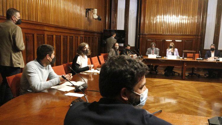 Diputats assistents a la comissió del Parlament sobre Pau Juvillà. Agència Catalana de Notícies