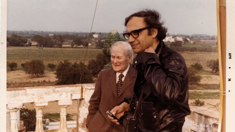 Pere Portabella, amb Joan Miró. Foto Films 59.