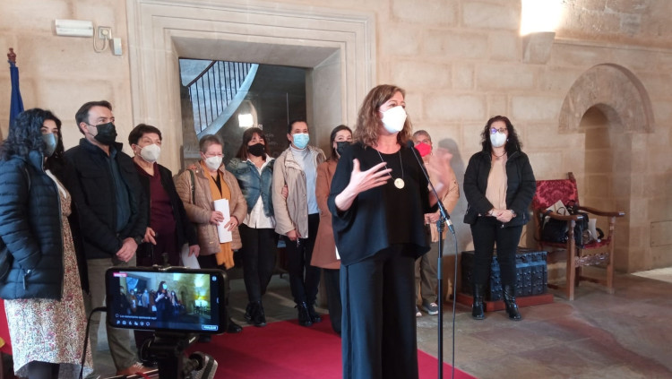 La presidenta del Govern Balear, Francina Armengol, en una compareixença recent. Europa Press