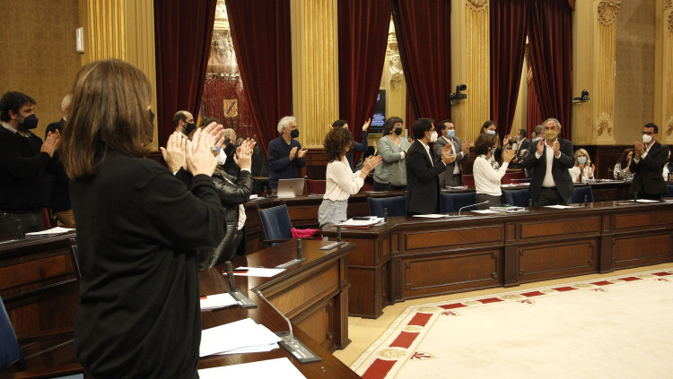 Aprovació de la llei d'educació al Parlament balear. Europa Press