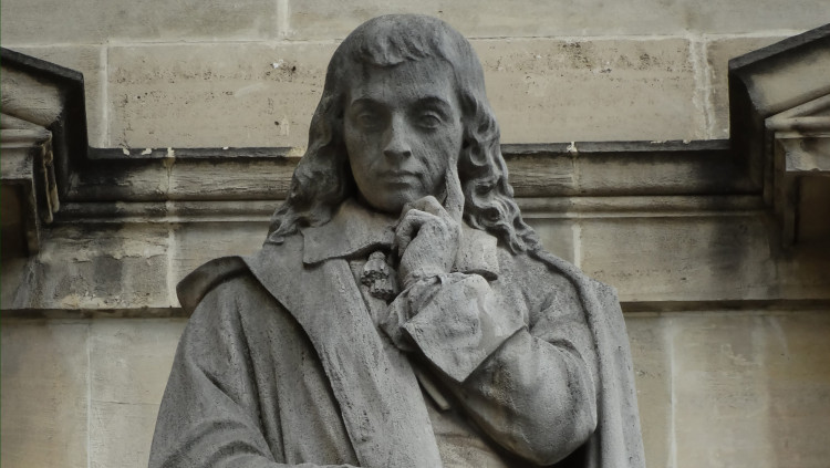 Representació de Blaise Pascal en una estàtua a París