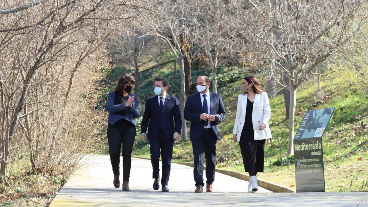 Teresa Jordà, Pere Aragonès, Miquel Mir i Mireia Mollà. Twitter Teresa Jordà @TeresaJorda