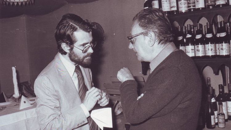 Daniel Giralt-Miracle amb Joan Brossa. Homenatge a Paco Casamajor (1976)