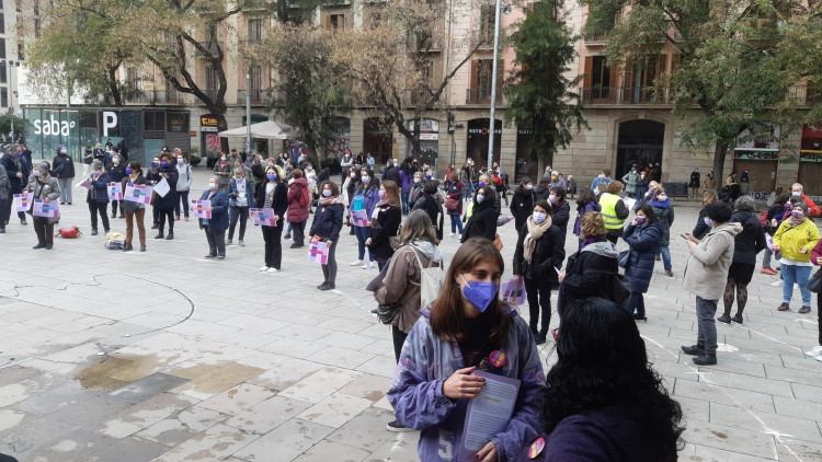 Manifestants d''Alcem la veu'.. Europa Press