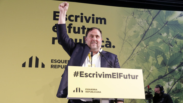 Oriol Junqueras a la Conferència Nacional d'ERC. Agència Catalana de Notícies