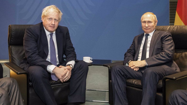 Boris Johnson i Vladímir Putin|Europa Press