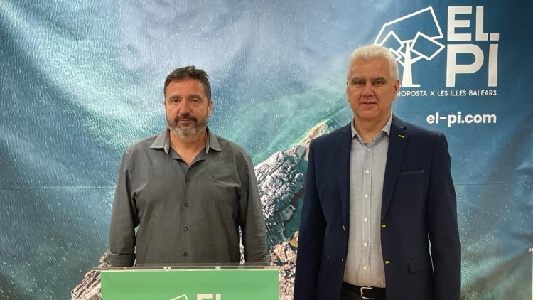 Tolo Gili, president del PI; i Josep Melià, portaveu de la formació. Europa Press
