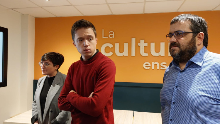 Íñigo Errejón amb el senador de Més per Mallorca, Vicenç Vidal. Europa Press