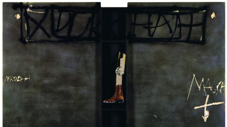 Antoni Tàpies. Dukkha, 1995. Col·lecció particular, Barcelona.. © Comissió Tàpies / Vegap, 2022. De la fotografia: © Foto Gasull, 2022