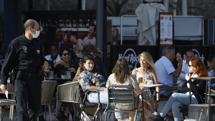 Turistes al centre de Palma. Europa Press