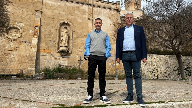 El president d'El PI-Proposta per les Illes a Palma, Josep Melià, i el vicepresident de la formació, Carles Cabrera.. Europa Press