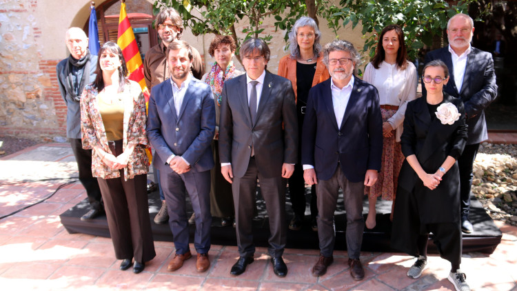 Els membres del nou Govern del Consell per la República. Agència Catalana de Notícies