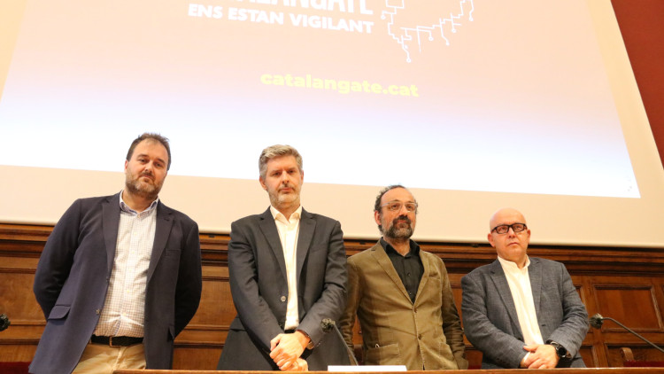 Antoni Abad, Andreu Van den Eynde, Benet Salellas i Gozalo Boye. Agència Catalana de Notícies
