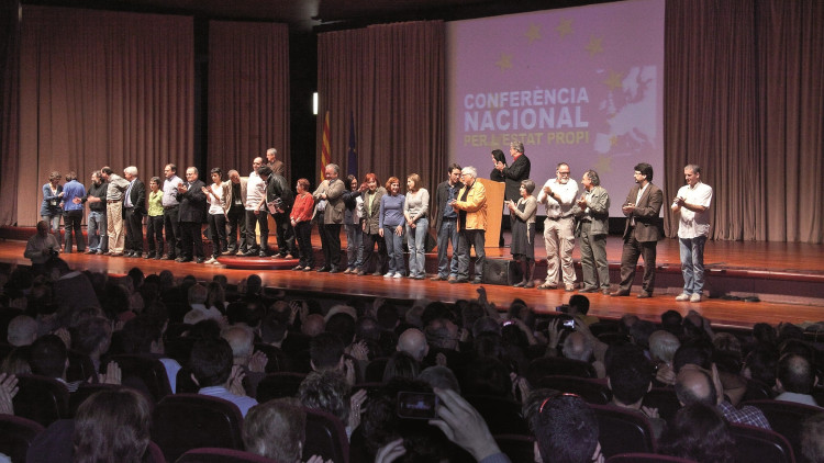 La Conferència Nacional per l’Estat Propi, que tingué lloc el 30 d’abril del 2011, va elegir el secretariat i el consell permanent de l’Assemblea Nacional Catalana, que duia a terme la primera sessió dissabte 10 de març del 2022. Lluís Brunet / Arxiu EL TEMPS