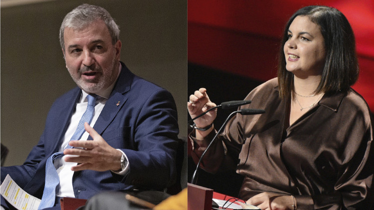 Jaume Collboni i Sandra Gómez, primer tinent d'alcalde de Barcelona i vicealcaldessa de València.. Europa Press