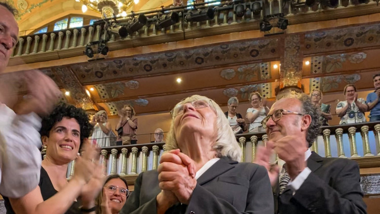 Antònia Vicens rep el Premi d'Honor de les Lletres Catalanes. Laura Tapiolas