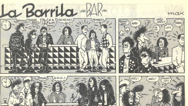 Max era l'autor de la sèrie 'La Barrila', ambientada en un bar