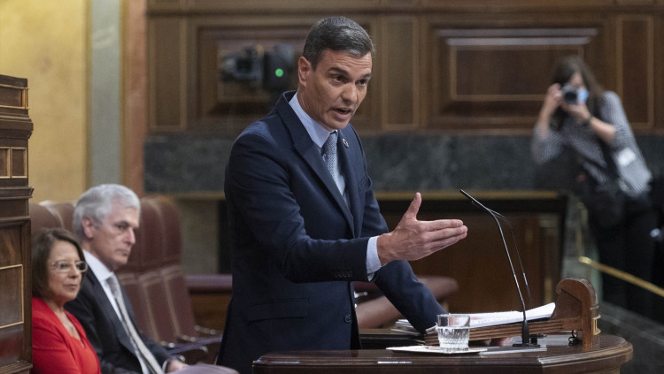 El president espanyol, Pedro Sánchez, durant el Debat de l'Estat de la Nació| Europa Press