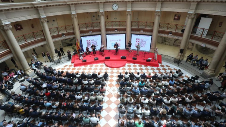 Una imatge de l’acte celebrat el dia 1 de juny al Palau de les Comunicacions de València. 