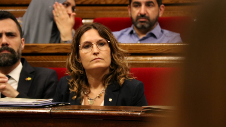 La vicepresidenta Laura Vilagrà, a la qual s'ha adreçat la CUP. Agència Catalana de Notícies