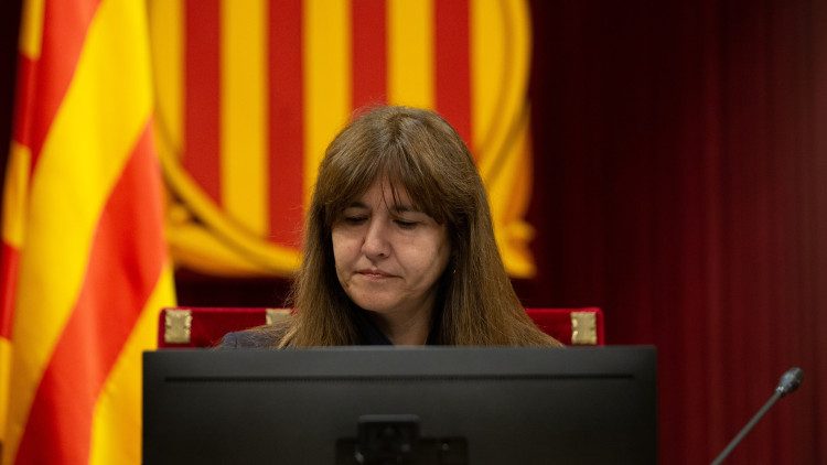 Laura Borràs al Parlament de Catalunya. Europa Press