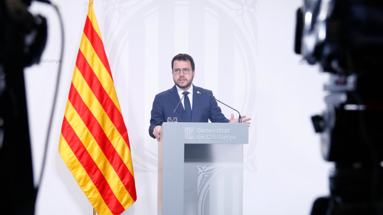 El president català Pere Aragonès. Agència Catalana de Notícies