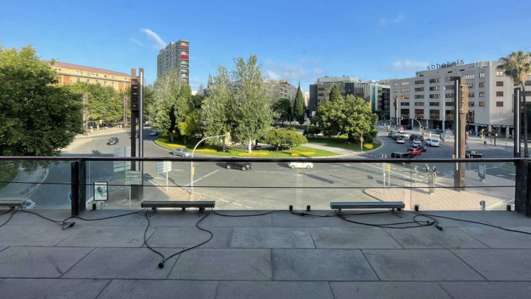 Vista de la Plaça Imperial Tàrraco des del Govern Civil de Tarragona
