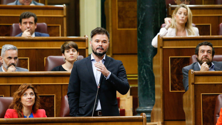 El portaveu d'ERC al Congrés, Gabriel Rufián. Agència Catalana de Notícies