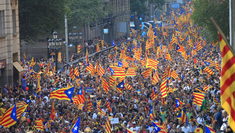 Imatge de la Diada del 2012. Jordi Play - Arxiu EL TEMPS