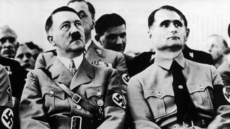Adolf Hitler amb Rudolf Hess