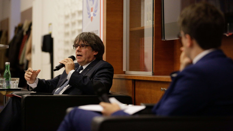 El president Puigdemont a Viena. Agència Catalana de Notícies