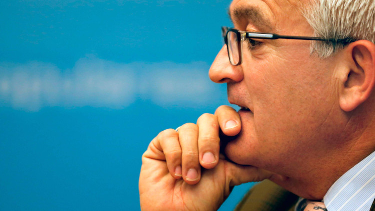 César Augusto Asencio, vicepresident de la Diputació d'Alacant i alcalde de Crevillent, fotografiat durant la breu etapa en què va ser, també, secretari general del PPCV.. EFE