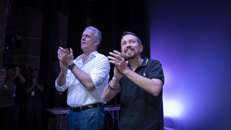 Hèctor Illueca i Pablo Iglesias| Europa Press