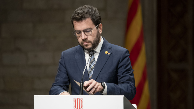 El president català, Pere Aragonès. Europa Press