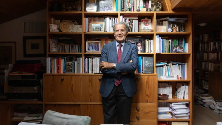 L'exprimer ministre italià Romano Prodi. Der Spiegel