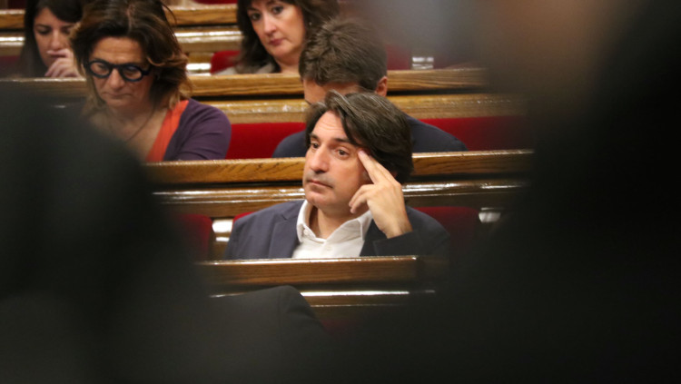 Francesc de Dalmases en una sessió en el Parlament de Catalunya. Bernat Vilaró / ACN